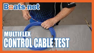 Multiflex Control Cables  Outboard Control Cable Test  Control Cables for Boat  Boatsnet [upl. by Sidoma]