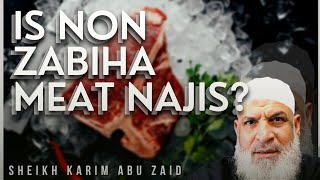 Is Non Zabiha Meat Najis Sheikh Karim AbuZaid [upl. by Marci762]