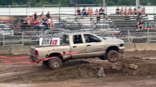 rust bucket ram attempts rough truck race columbiana county Fair [upl. by Enitsyrk361]