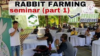 SEMINAR RABBIT FARMING PART 1  Negosyo Philippines [upl. by Wilkinson]