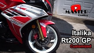 ITALIKA Rt200 GP Personalizada modificada [upl. by Rudyard559]