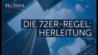 Die 72erRegel Herleitung [upl. by Kingsly]