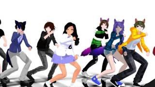 MMD x Aphmau Die Young Dance battle [upl. by Regine302]