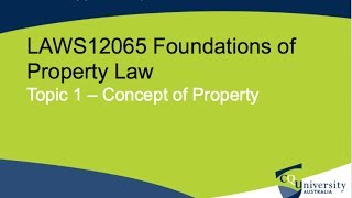 LAWS12065 Foundation of Property Law Topic 1 Concept of Law Tutorials Problems 13 [upl. by Illak]