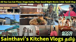 All You Can Eat Tandoori Pizza Buffet Hospital Doctor Follow up Sainthavis USA Tamil Vlog [upl. by Yroc]