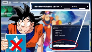 Fortnite Guide  How to Stop Toxic Players emoting in GAME Disable emotes [upl. by Williamson]
