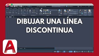 Cómo dibujar o poner líneas discontinuas en AutoCAD [upl. by Rafiq]