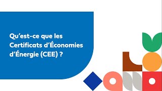 Questce que les Certificats dÉconomies dÉnergie CEE [upl. by Notnert]