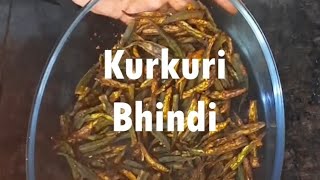 Kurkuri Bhindi Recipe using Air Fryer  HindiRecipe Snacks shorts [upl. by Niarb]