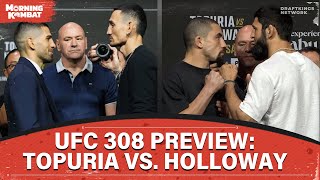 UFC 308 FINAL Preview Topuria vs Holloway Whittaker vs Chimaev  MORNING KOMBAT [upl. by Lenci]