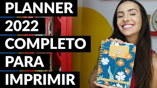 Planner 2022 completo para imprimir [upl. by Aneeuq]