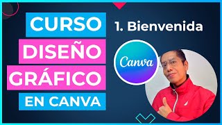 Curso DISEÑO GRÁFICO en CANVA  1 Bienvenida [upl. by Ardie]