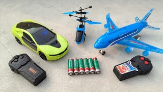 Radio Control Airplane A380 and Remote Control Racing Car Unboxing helicopter rc aeroplaneplane [upl. by Rosanna]