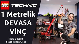 Devasa LEGO VİNÇ Yaptım LEGO Technic 42082 Rough Terrain Crane Speed Build amp Review [upl. by Inanuah906]