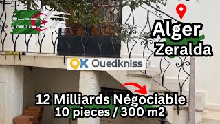 Ouedkniss Alger Zeralda maison 10 pieces 300 m2 [upl. by Mikihisa764]