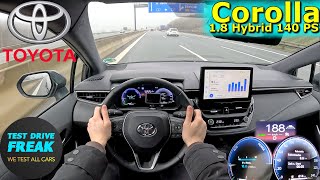 2024 Toyota Corolla Touring Sports 18 Hybrid 140 PS TOP SPEED AUTOBAHN DRIVE POV [upl. by Llyrrad]