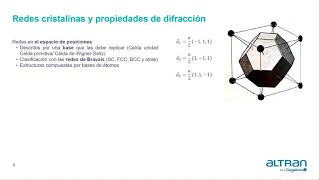 Cap 6 Aplicaciones Física del estado sólido 1 Redes cristalinas y red recíproca [upl. by Llirpa]