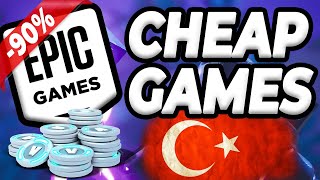 How to Change Epic Games to Turkey  Its Really Cheap [upl. by Culver]