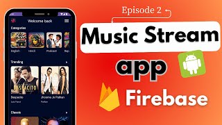 Online Music App Firebase 2 🔥  Android Studio  2024 [upl. by Schacker]