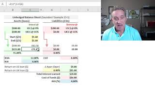 Foreign exchange exposure for the unhedged balance sheet FRM T348 [upl. by Stilla427]