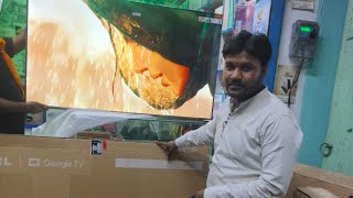 TCL 55 INCH Unboxing 4K ULTRA HD TV BEST TV BEZAL DESIGN 4K TV [upl. by Anaimad]