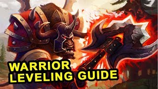 Classic WoW Warrior Leveling Guide  Talents Rotation amp Weapon Progression [upl. by Aisatsan]