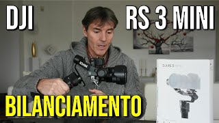 DJI RS3 MINI bilanciamento e modalità verticale [upl. by Alisan]