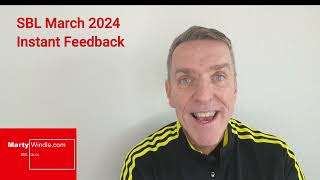 ACCA Strategic Business Leader SBL March 2024 Exam  instant Feedback [upl. by Strander]