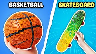 LEGO Basketball vs LEGO Skateboard 🏀 🛹 Popular SPORTS in LEGO [upl. by Anahsal]