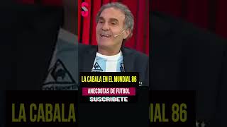 ⚽ ANÉCDOTAS DE FUTBOL Óscar Ruggeri y Diego Maradona  La cábala en el mundial 86 [upl. by Pastelki]