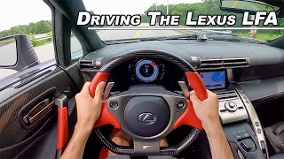 Driving The Lexus LFA  9000 RPM V10 Supercar POV Binaural Audio [upl. by Lonnie]