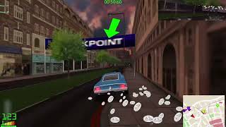 Midtown Madness 2 All 12 London Checkpoint Races Professional ModeWalkthrough [upl. by Aserat]