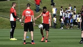 Belgium warm up ahead of Algeria World Cup clash [upl. by Saduj801]