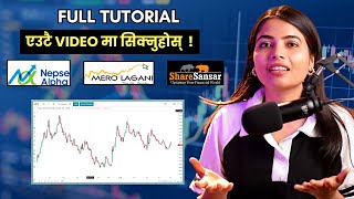 Nepse Alpha Full Tutorial  Merolagani ShareSansar  All Tools Explained  CA Supriya Sharma [upl. by Einitsed567]