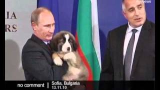 Putin visits Bulgaria [upl. by Otrepur]