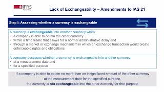 Webcast Lack of Exchangeability Amendments to IAS 21 [upl. by Aicinod]