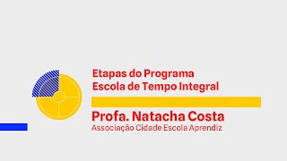 Etapas do programa de Escola em Tempo Integral  Natacha Costa [upl. by Iiette]