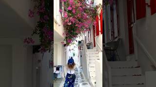 Walking in Mykonos Greece 💚❤️💙 mykonos mykonosgreece mykonosvillas [upl. by Gebhardt]