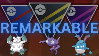 Great League Abomasnow Azumarill Sableye team is REMARKABLE in PokemonGo [upl. by Gnuj]