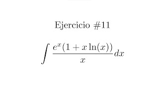 Integral Indefinida Cambio de variable  Ejercicio 11 [upl. by Garner]