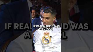 →If Real Madrid was a school 🏫🥶 viralshort sports shorts soccer football ronaldo [upl. by Eahcim]