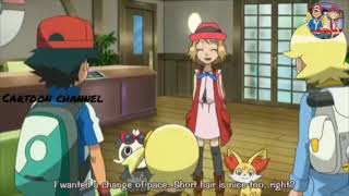 Ash Likes Serena New Outfit English Subtitles サトシはセレナの新しい衣装が好き [upl. by Hnao]