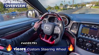 Jeep Grand Cherokee TrackhawkSRTSRT8 2015  Vicrez Custom Steering Wheel vz101791  Overview [upl. by Airtina]