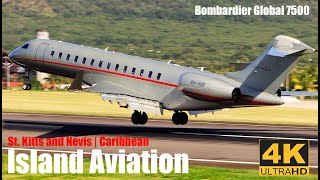 Beautiful Bird  VistaJet Global 7500 Arrival  Departure From St Kitts To Turks and Caicos [upl. by Adnerak351]