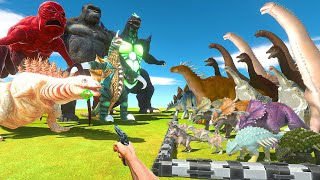 FPS Avatar Rescues Herbivore Dinosaurs and Fights Kaiju Monsters  Animal Revolt Battle Simulator [upl. by Drue]