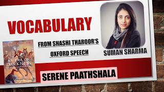 Vocabulary inspired by Shashi Tharoors Oxford Speech in Both HindiEnglish [upl. by Vito]