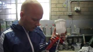 How To Use A DeVilbiss GTI Pro Spray Gun [upl. by Analla]