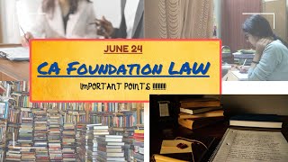 7 Important Points For CA Foundation Law Exam [upl. by Pincas230]