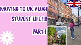 MOVING TO UK VLOG PART 1  STUDENT LIFE IN UK UNIVERSITY OF LEEDS HEPWORTH LODGE [upl. by Nirrat]