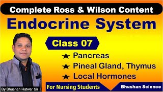 PART 7  Endocrine System  Nursing Online Classes  ROSS amp WILSON Anatomy amp Physiology [upl. by Blackmore]